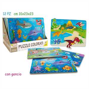 FATTO DI LEGNO-PUZZLE COLORATI FUNNY 30X23CM