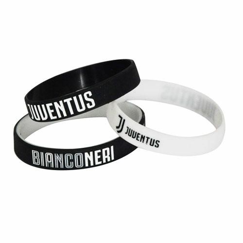 SET3 BRACCIALETTI IN SILICONE JUVENTUS