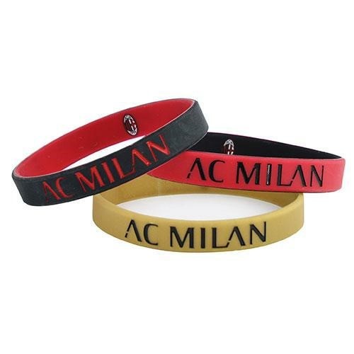 SET BRACCIALETTI LOGO AC MILAN