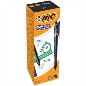 BIC GEL-OCITY QUICK DRY Nero pz12