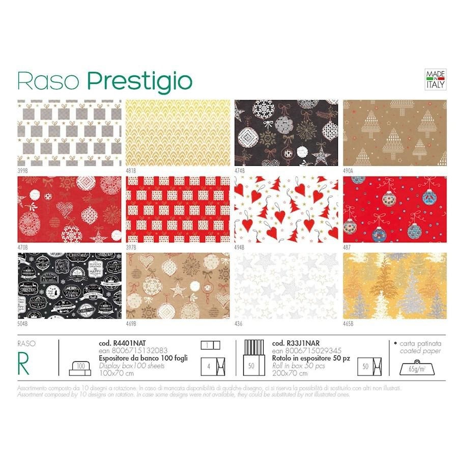 Carta regalo Raso Natale 100x70 PRESTIGIO FF100