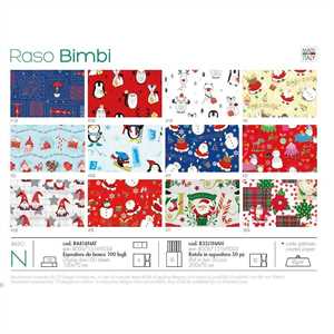 Carta regalo Raso Natale 100x70 BAMBINI FF100