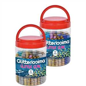 GLITTER GLUE 10,5ML BARATTOLO PZ.50 ASSORTITI