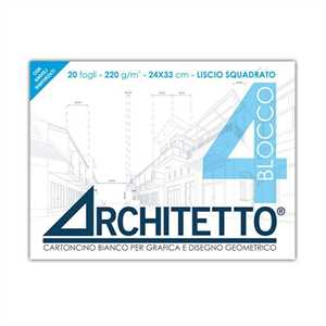 Blocco disegno tipo F4 SQUADRATO 24x33 (ART4PS) ARCHITETTO