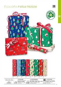 Carta regalo 100x70 ECOCARTA FELICE NATALE 100FF