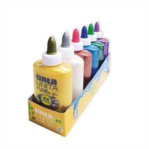 COLLA GLITTER 147 ML METALLIC  6 colori TINTAUNITA