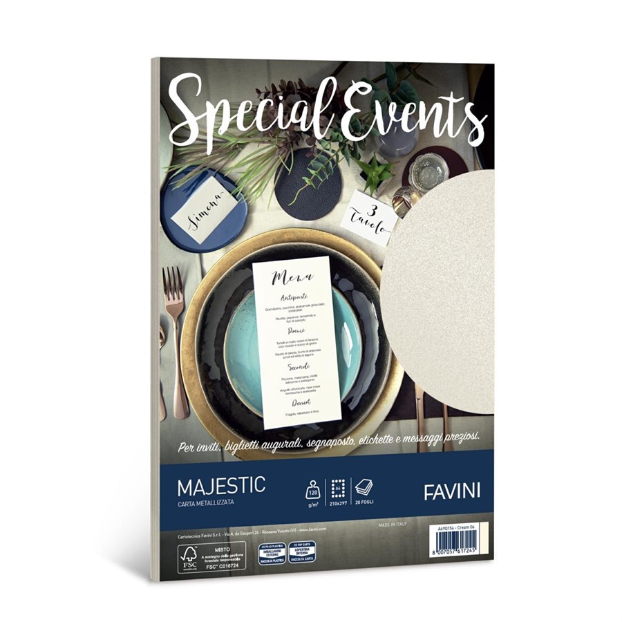 BUSTA SPECIAL EVENTS pz10 17X17 CREMA