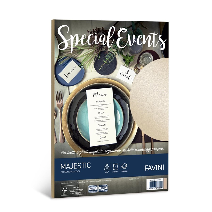 BUSTA SPECIAL EVENTS pz10 17X17 SABBIA