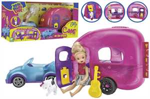 MINIDOLL C/AUTO E CARAVAN C/ACCESSORI