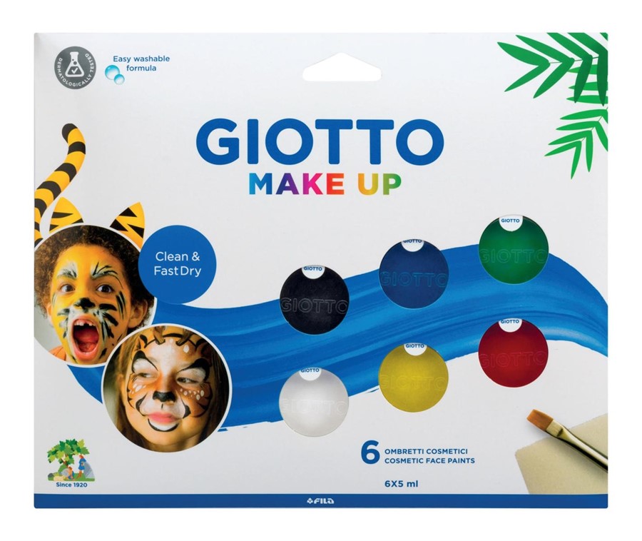 GIOTTO MAKE UP SET OMBRETTI CLASSIC +PENNELLO E SPUGNA