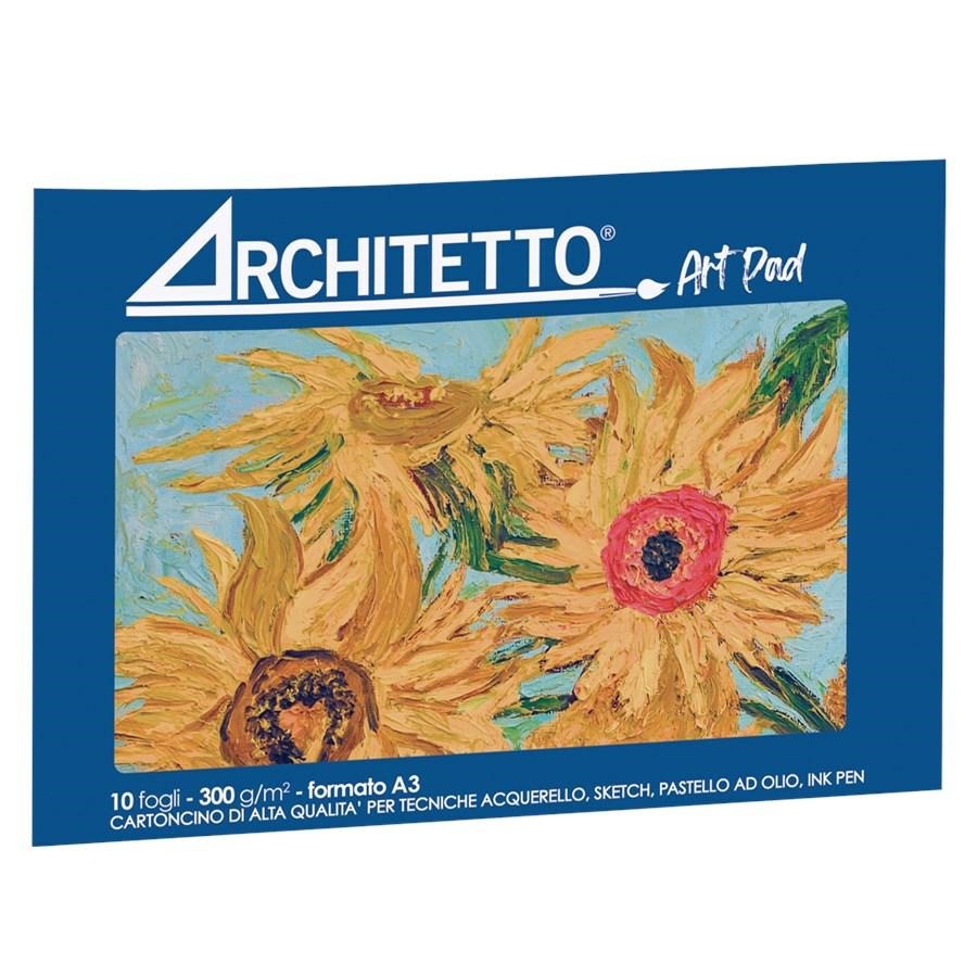 BLOCCO COLLATO FORMATO A3 ART PAD ARCHITETTO-10FF 300GSM