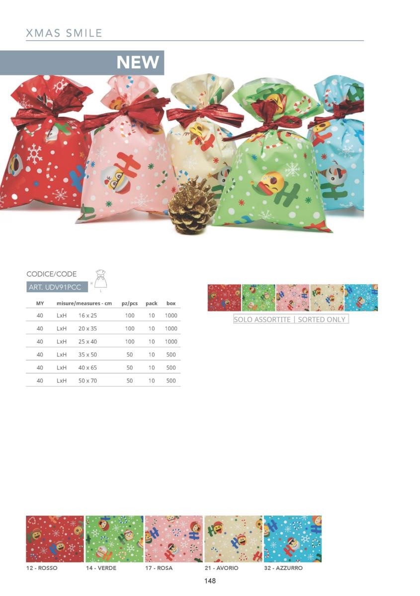 BUSTA PERL.20X35 XMAS SMILE PZ100