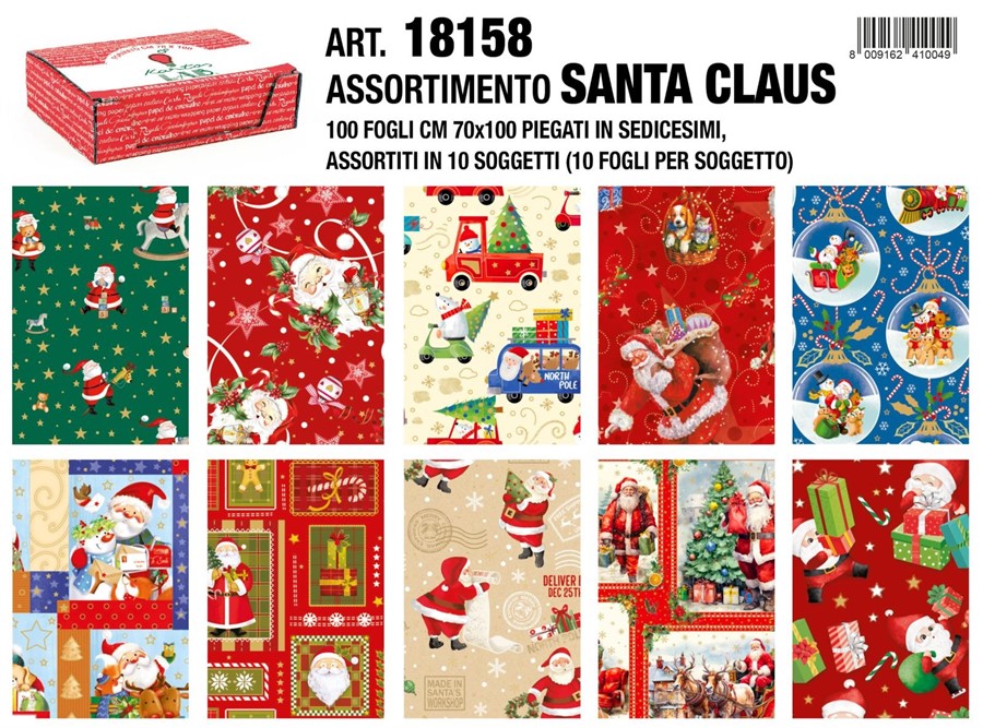 Carta REGALO SANTA CLAUS cm70x100 f100 NATALE