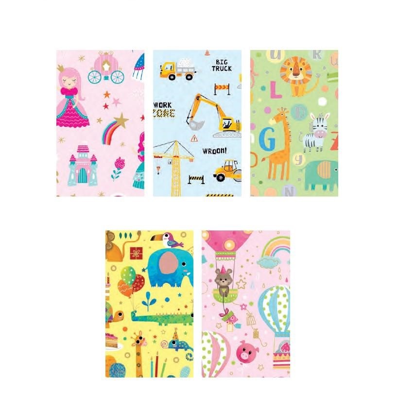 CARTA REGALO 100X140 KIDS FF.50(5FFX10SOGG.)