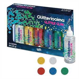 GLITTER GLUE ml120 pz5 Oro POOL OVER