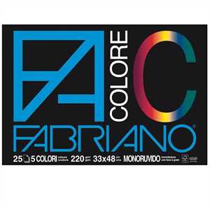 FABRIANO Blocco COLORE cm33x48 f25