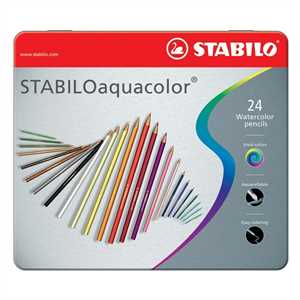 Pastelli AQUACOLOR pz24 astuccio Metallo