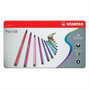 STABILO PEN 68 pz50 astuccio Metallo