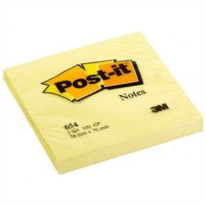 POST-IT mm102x152 Giallo Quadri 3M