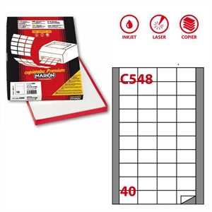 Etichette Copy Laser A4 mm45x29,7(C548) f100