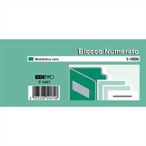 Blocco Numerato 1/1000