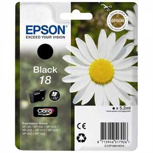 EPSON Ink-Jet Nero N.18L *T180140* XP-402/405/305