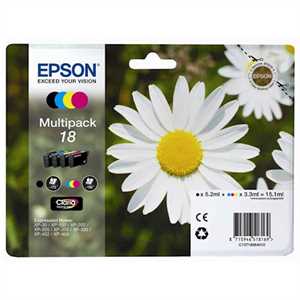 EPSON Ink-Jet MultiPack N.18L *T180640* XP-402/405/305 *BK+C+M+Y*