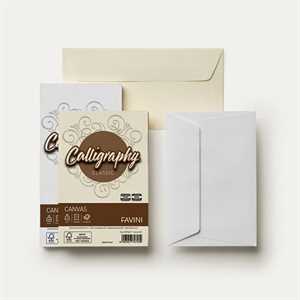 Busta Calligraphy CANVAS cm11x22    BIANCO pz25